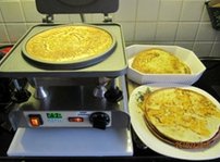 pancakes syrupwaffle iron